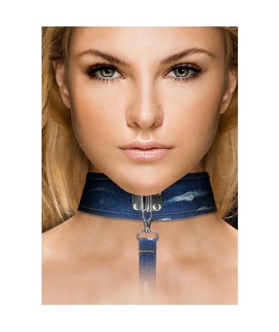 DENIM COLLAR Aie! collier bracelet - bleu