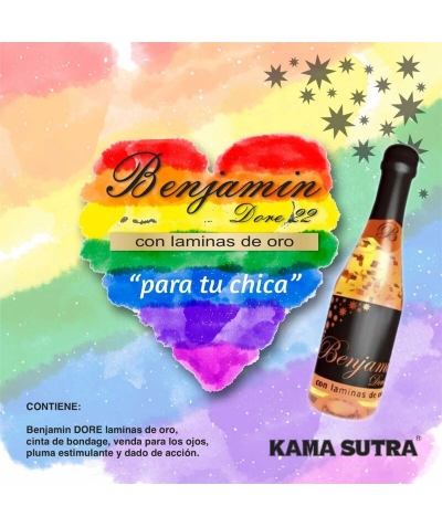 BENJAMÍN DORE KAMASUTRA GIRL étui sensuel avec vin et accessoires amusants