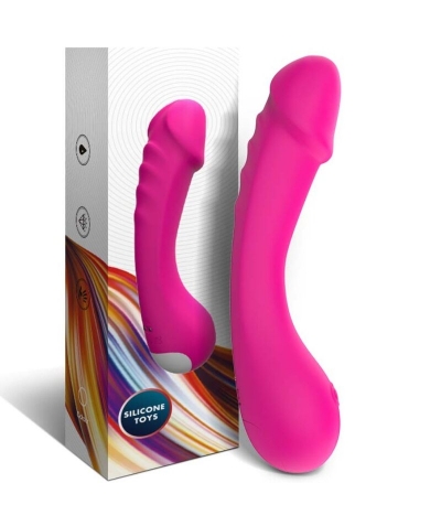 DILDO VIBRADOR PUNTO G SILICON Vibromasseur étanche avec 9 modes de vibration