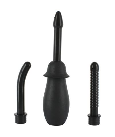 DOUCHE Set de nettoyage anal en noir