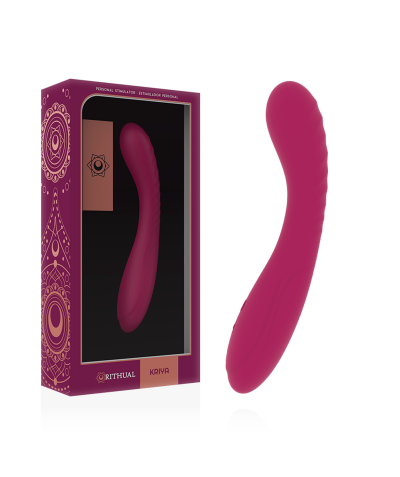 KRIYA Description : vibromasseur en silicone médical ergonomique, rechargeable