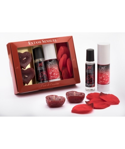 KIT EXTASE SENSUEL Coffre de tentation rouge