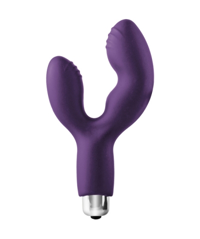 FLIRTS  PULSE Vibromasseur double avec 10 fonctions, en silicone violet.