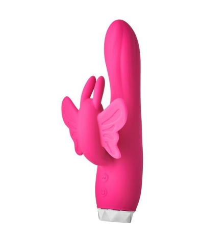 FLIRTS BUTTERFLY VIBRATOR Vibromasseur papillon flirts rose avec plusieurs fonctions