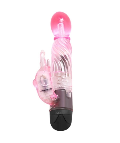 VIBRADOR CON RABBIT ROSA Vibromasseur lapin pour une stimulation intense. imperméable.