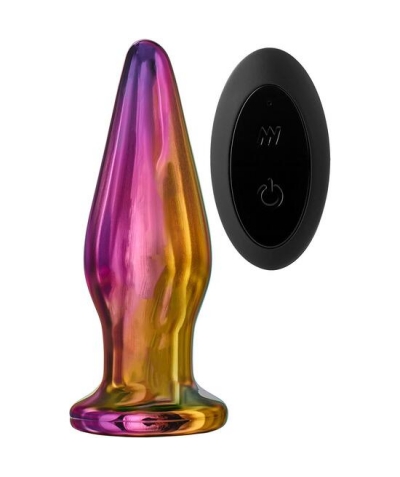 GLAMOUR TAPERED Bouchon anal en verre avec vibration. intense!