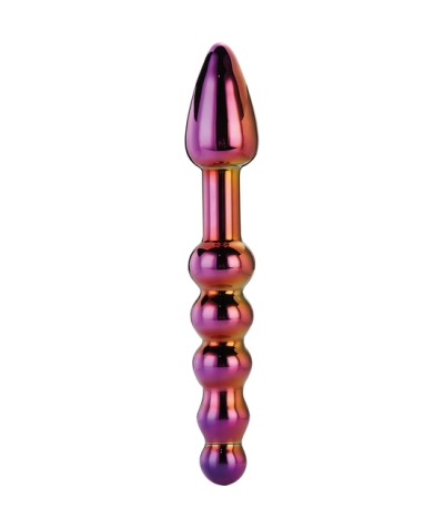 GLAMOUR GLASS RIDGED Dildo anal en vidrio con diseño acanalado