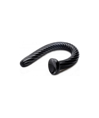 HOSED 19 INCH SPIRAL ANAL SNAK Tuyau spirale - gode 50cm noir