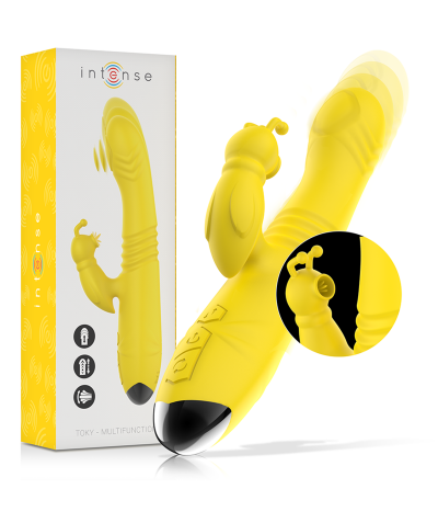 TOKY 2 en 1: stimulateur de point g vibrant avec mouvement et aspiration du clitoris