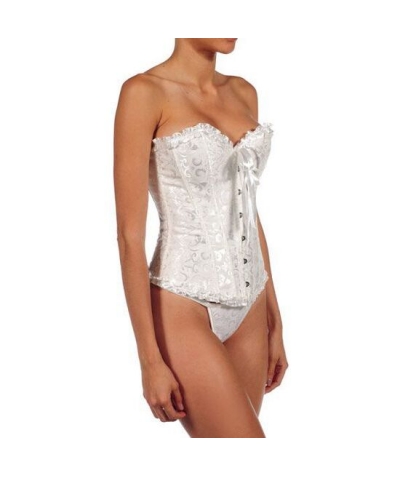 ATENEA Corset élégant blanc avec string