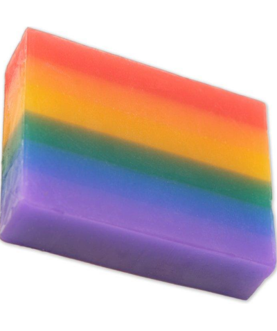 JABON BRILLO Savon coloré et parfumé pour la communauté lgbt.