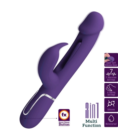 KAMPAS VIBRADOR RABBIT 3 EN 1  Vibromasseur rabbit rechargeable pour une double stimulation