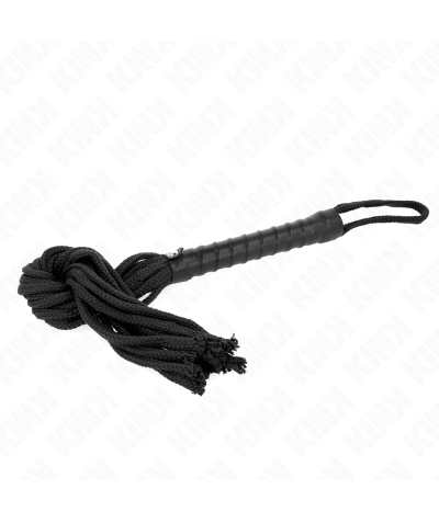 LÁTIGO DE CUERDA NEGRO 56 CM Accessoires bdsm pour diversifier les expériences, le plaisir et le contrôle.