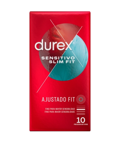 DUREX SENSITIVO SUAVE SLIM FIT Préservatifs slim fit sensitive 10 unités