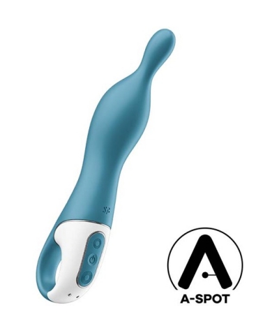 SATISFYER A-MAZING 1 Vibromasseur point a - bleu