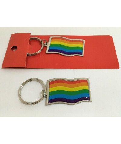 LLAVERO COLORES BANDERA LGBT+ Porte-clés coloré en forme de sandale avec le drapeau lgbt.