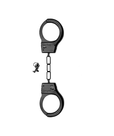 METAL HANDCUFFS BLACK Menottes en métal noir