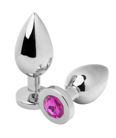 METALHARD   SPARKLE Plug anal en acier avec cristal sophistiqué