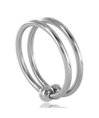 METALHARD DOUBLE GLANS RING 32 Cockring en acier double pour améliorer l'érection