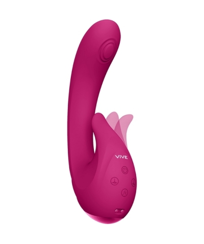 VIBRADOR MIKI Vive miki - vibrateur point g pulsant et clignotant - rose