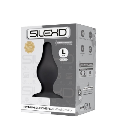 SILEXD PLUG NEGRO  Jouet sexuel anal thermo-réactif pour exploration intime.