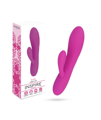 OLIVIA RABBIT Vibromasseur rabbit en silicone hypoallergénique avec 30 fonctions