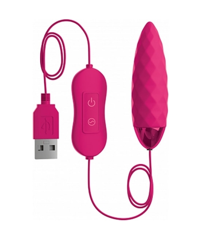 OMG! BULLETS  PLEASURE Oh mon dieu! balles - balle vibrante fun - usb - fuchsia