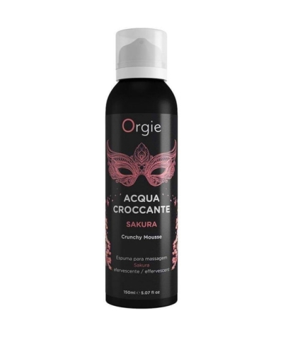 ORGIE ACQUA CROCCANTE Mousse de massage effervescente sakura