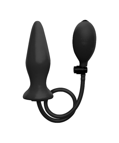 OUCH! INFLATABLE. SILICONE PLU Plug anal insuflável en silicone aïe ! préto