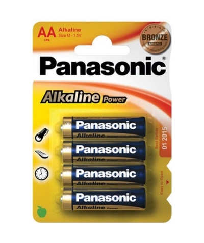 PILAS ALKALINAS PANASONIC X4 Pile alcaline bronze aa lr6 blister*4