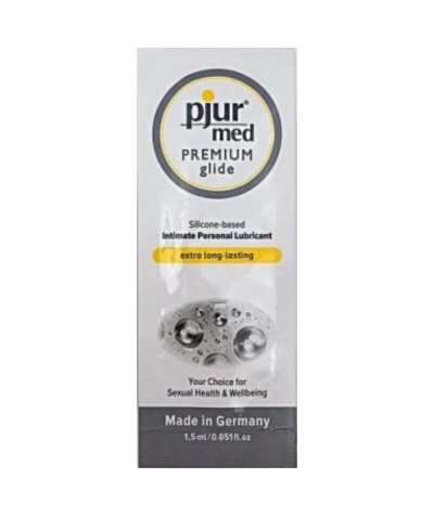 PJUR MED LUBRICANTE SILICONA 1 Lubrifiant monodosis durable et doux pour peau sensible