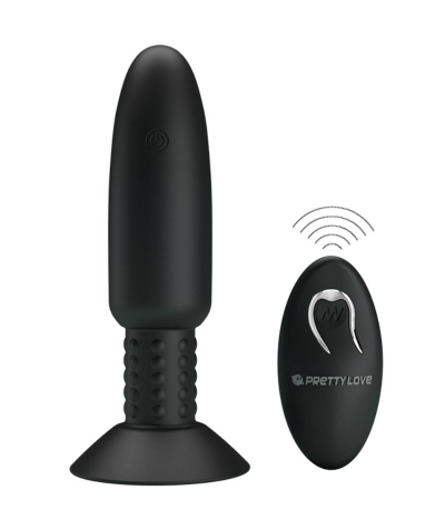 PLUG ANAL CON VIBRACIÓN Y ROTA Plug anal vibrateur avec télécommande sans fil