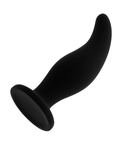 PLUG ANAL SILICONA CURVADO PUN Plug anal en silicone hypoallergénique, idéal pour explorer !