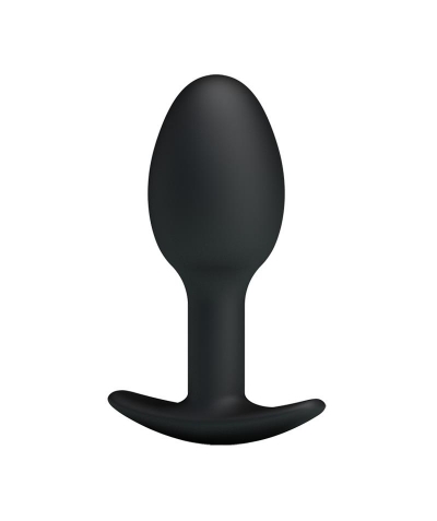 PLUG ANAL SILICONA NEGRO CON B Stimulateur anal avec balle lourde pour le plaisir