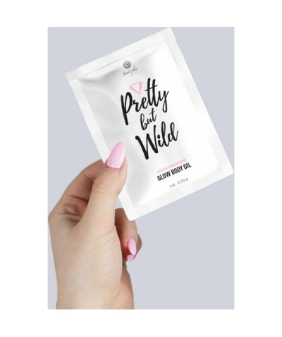 PRETTY BUT WILD SHIMMER Sac d'huile corporel brillante glow body oil joli mais secre sauvage