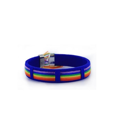 PULSERA 6 HILOS BANDERA LGBT+ Bracelet coloré affichant la fierté lgbt+