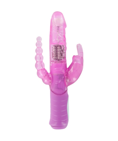 RABBIT DUAL PLEASURE Double vibrateur avec stimulateur vaginal et anal