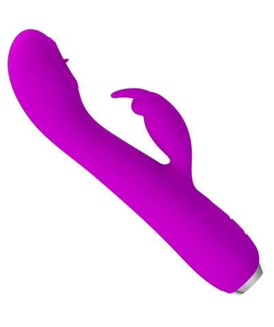 RACHEL VIBRADOR RECARGABLE CON Vibromasseur avec embout en forme de langue et 12 fonctions