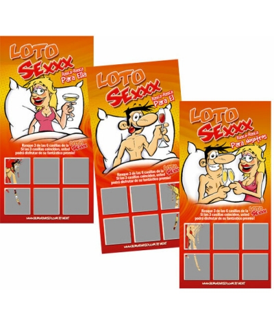 RASCA RASCA SEX Pack 12 loto sex scratch-scratch (droit)