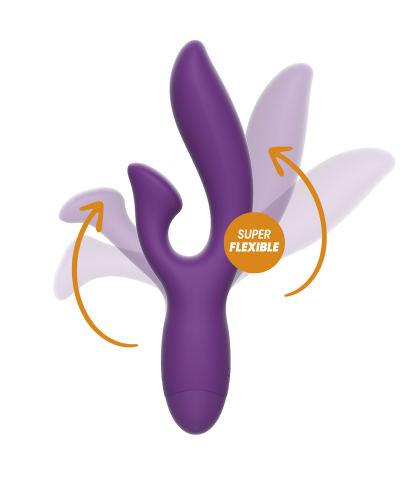 REWOFUN VIBRADOR FLEXIBLE CON Vibromasseur pour une stimulation intense et profonde du clitoris