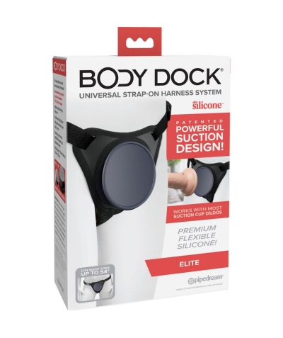 BODY DOCK ELITE HARNESS Harnais innovant pour des expériences intimes plaisantes.