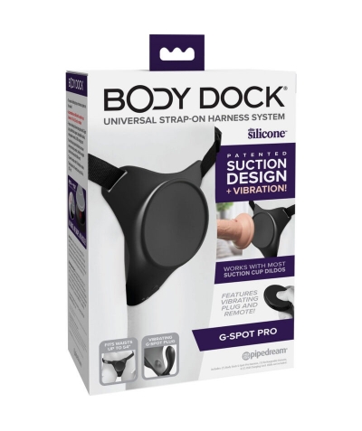 BODY DOCK  DELIGHT Harnais vibrant avec aspiration et vibration intense