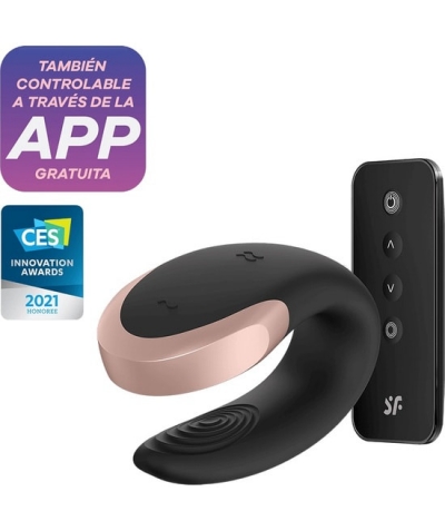 SATISFYER LUXURY DOUBLE LOVE Vibromasseur pour couples avec contrôle app