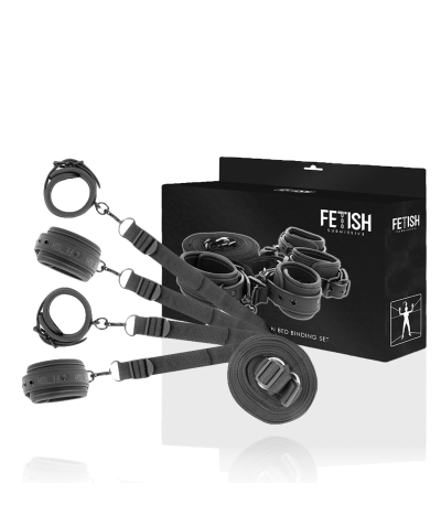 SET DE ESPOSAS Y ATADURAS CON épouses et sangles réglables pour jeux bdsm.