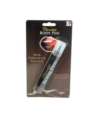 BODY PEN CHOCOLATE Stylo comestible au goût de chocolat érotique.