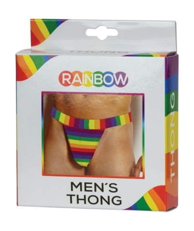 TANGA ARCOIRIS String masculin avec un design coloré et attrayant.