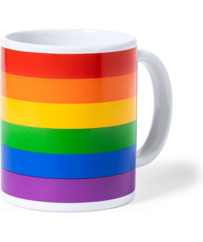 BANDERA LGTBI+ TAZA Vibromasseur en silicone rainbow pour la stimulation sexuelle.