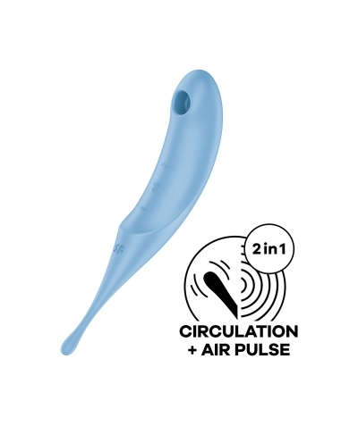 SATISFYER TWIRLING PRO Vibromasseur hybride air-pulse avec une stimulation puissante et variée.