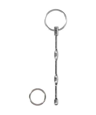 RIBBED PLUG WITH RING Sondage urethral - plug côtelé avec anneau