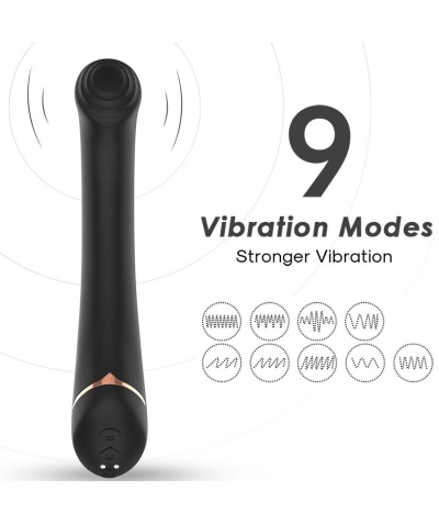 VIBRADOR CABEZA PLANA SILICONA Vibromasseur armony : plaisir intense avec 9 modes